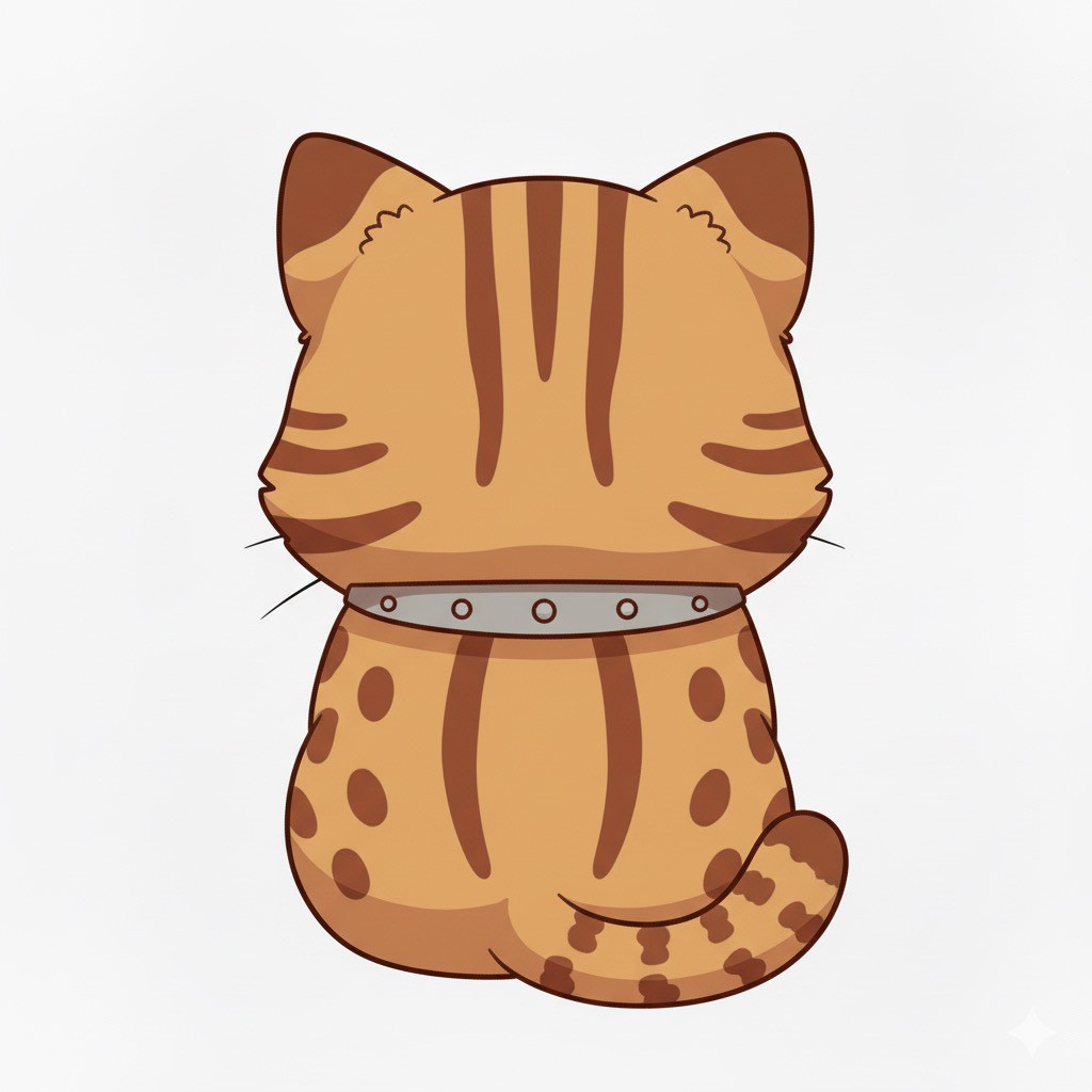 後ろ姿のラスティくん